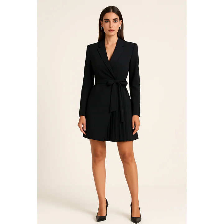 Tabea | Damen Minikleid Wickel Zeitloser Stil