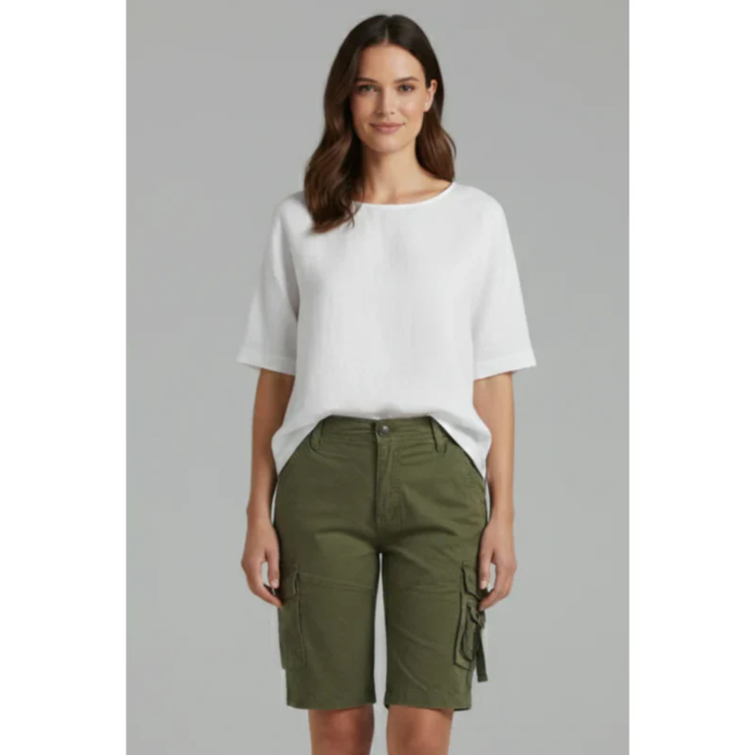 Tamina | Damen Cargo Shorts Mit Taschen Für Strand