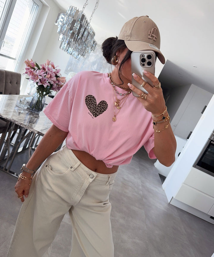 T-Shirt Love Leo Rosa Ladypolitan ♡