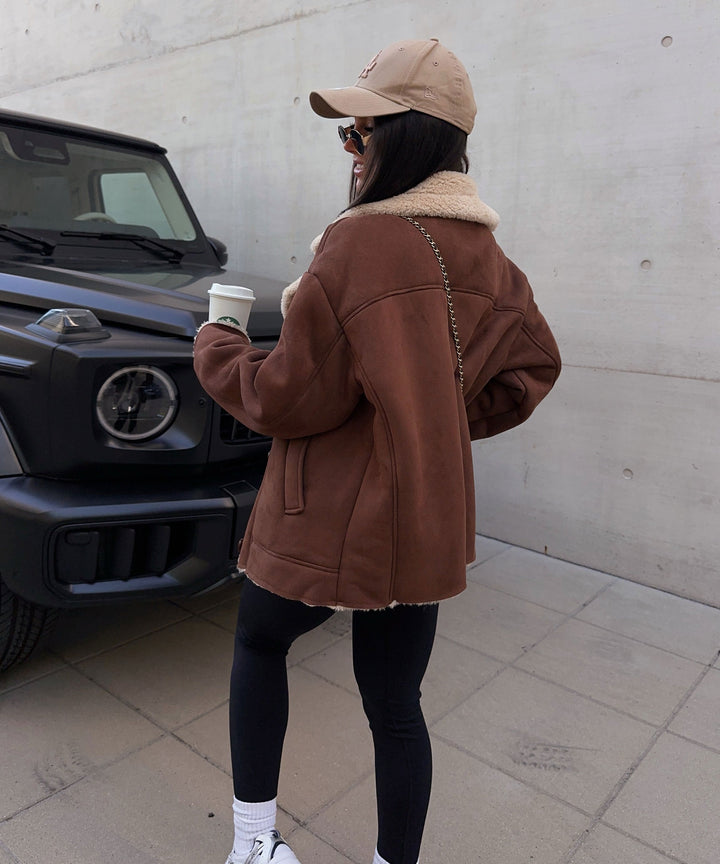Lederjacke Penny braun