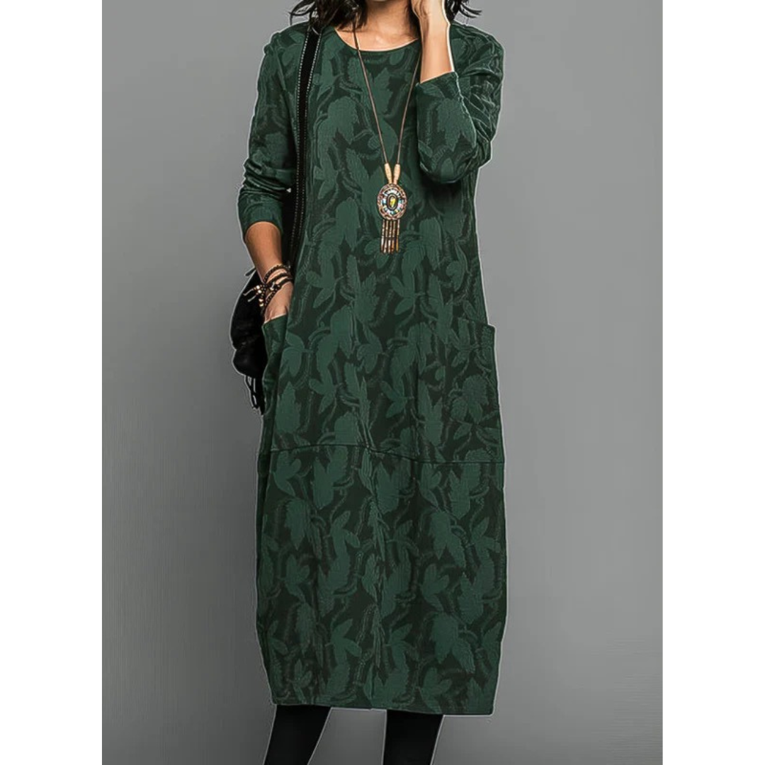 Tilda | Damen Midi Kleid Für Hochzeitsgast Mit Muster