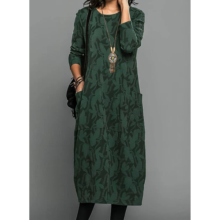 Tilda | Damen Midi Kleid Für Hochzeitsgast Mit Muster