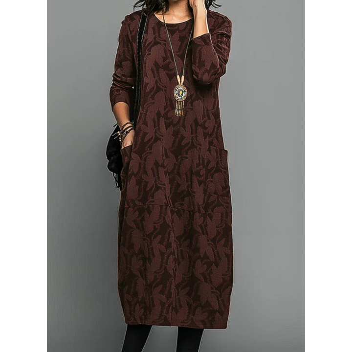 Tilda | Damen Midi Kleid Für Hochzeitsgast Mit Muster