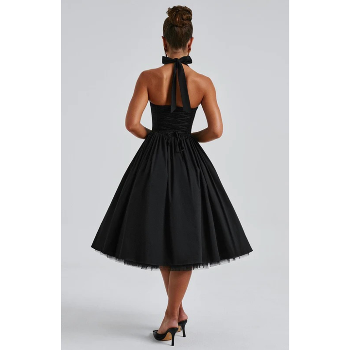 Traudel | Damen Kleid Für Hochzeitsgast In Midi Länge Mit Neckholder