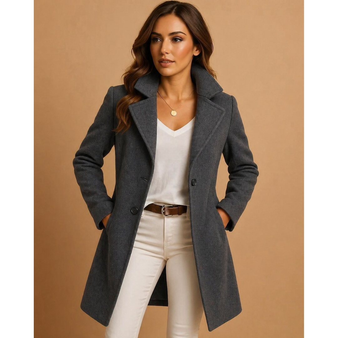Trench Coat Damen mit klassischem Schnitt – Gefütterter Mantel für den Frühling