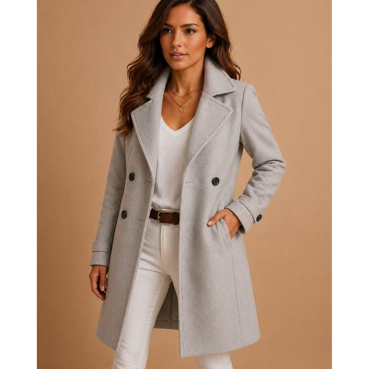 Trench Coat Damen mit klassischem Schnitt – Gefütterter Mantel für den Frühling