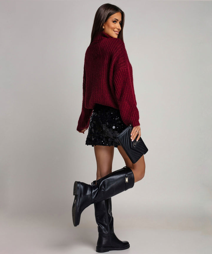 Pailletten Rock Medina Schwarz Ladypolitan ♡