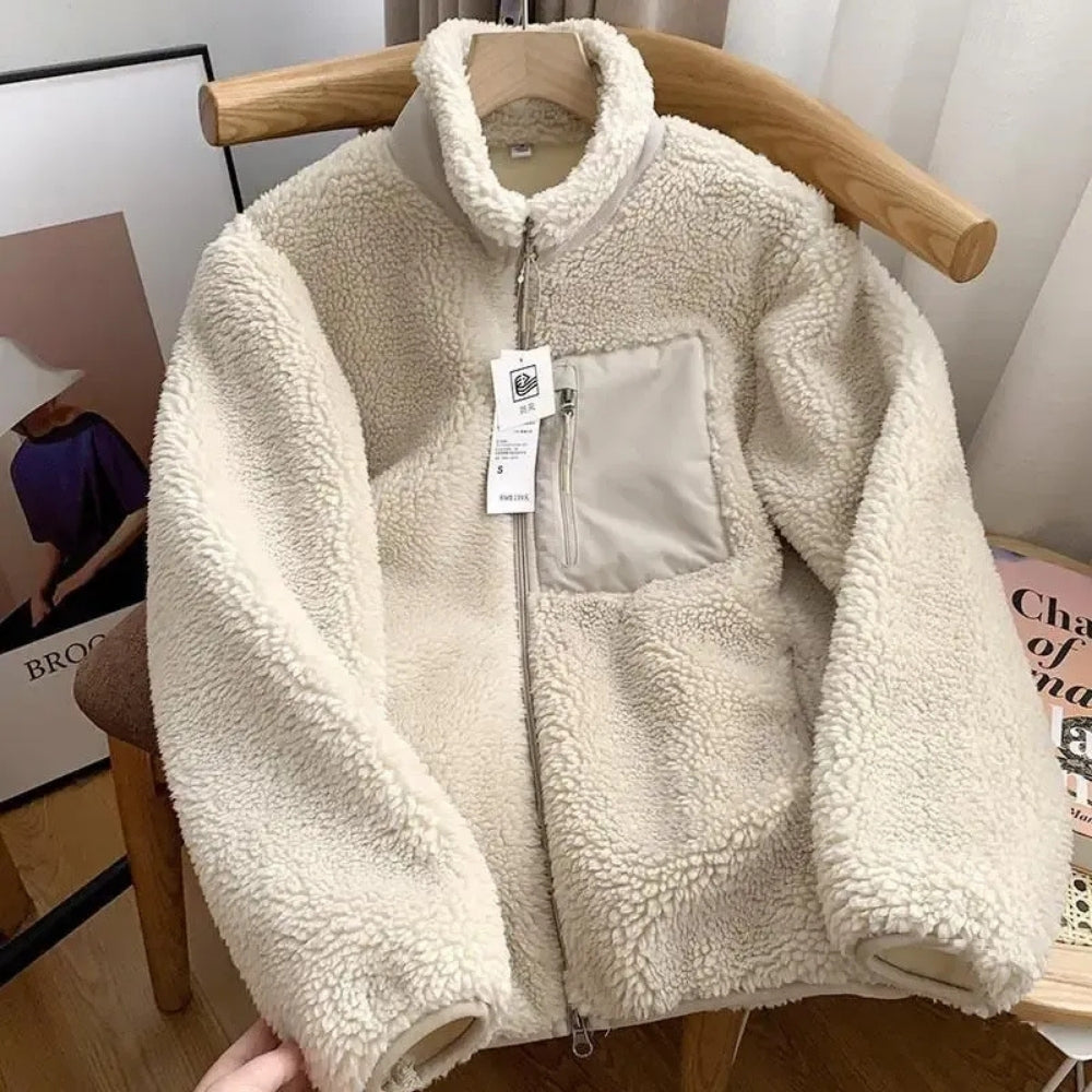 Übergangsjacke für Damen, praktische Teddyjacke | alltagstauglich