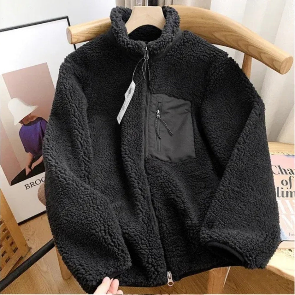 Übergangsjacke für Damen, praktische Teddyjacke | alltagstauglich