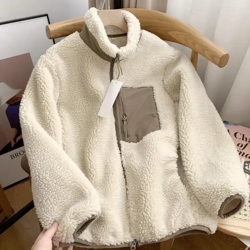 Übergangsjacke für Damen, praktische Teddyjacke | alltagstauglich