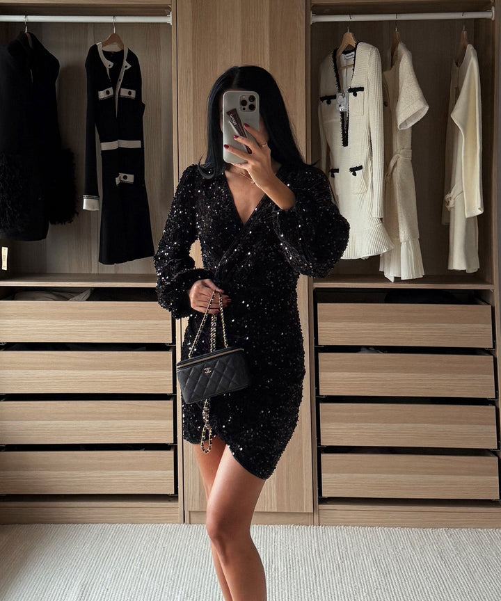Mini Kleid Sonia Schwarz Ladypolitan ♡