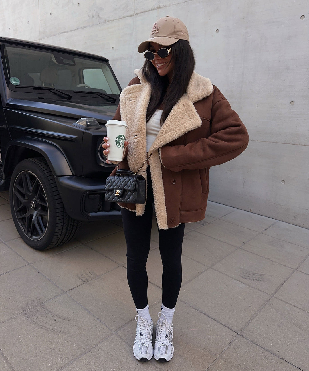 Lederjacke Penny braun