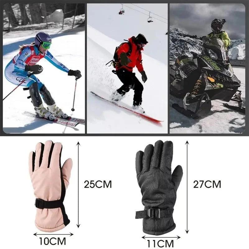 Unisex Winterhandschuhe mit Verstellriemen-unisex-Alpenkind