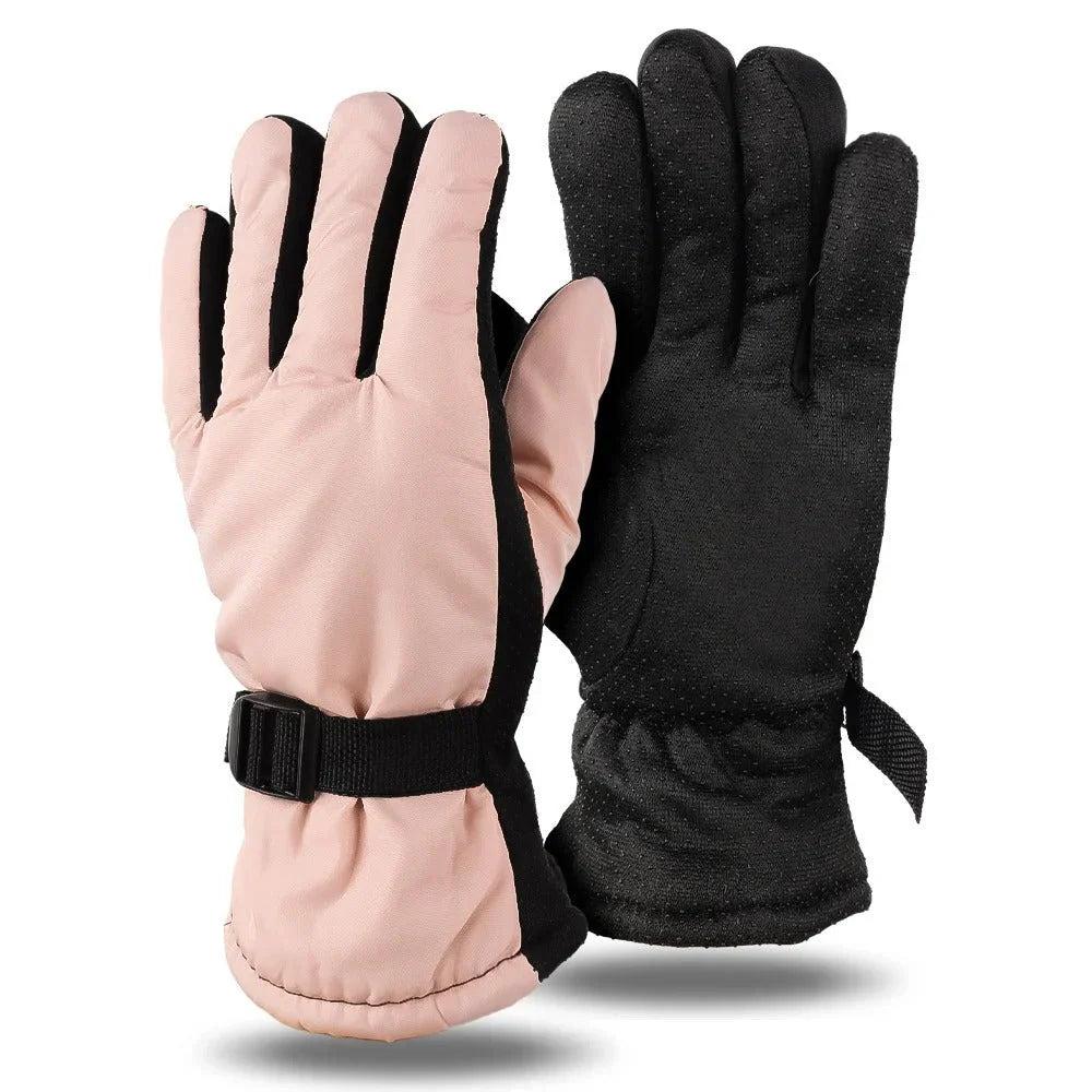 Unisex Winterhandschuhe mit Verstellriemen-unisex-Alpenkind