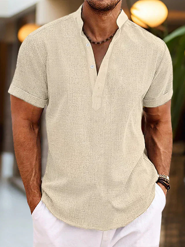 Emil | Herren Kurzarm-Henley Casual-Shirt