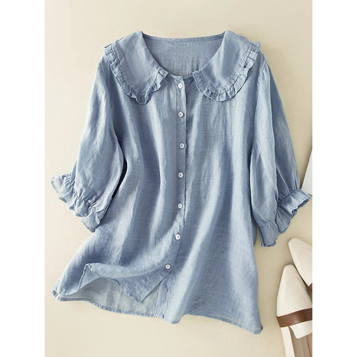 Ursula | Damen Sommer Bluse Mit Rüschen