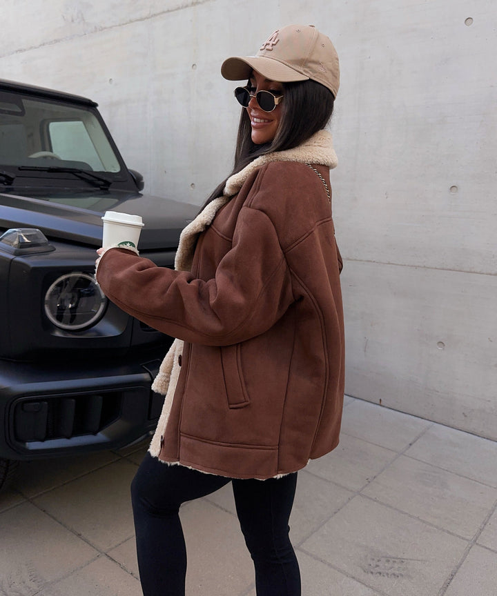 Lederjacke Penny braun