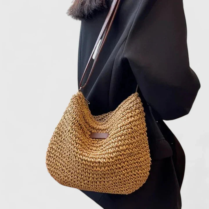 Sabine | Damen Schultertasche im natürlichen Stil