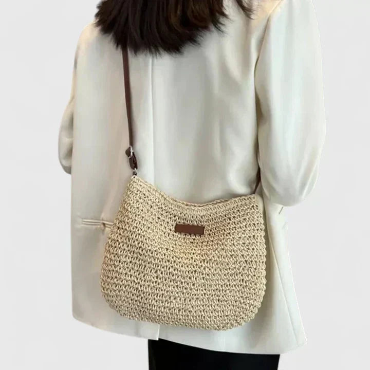 Sabine | Damen Schultertasche im natürlichen Stil