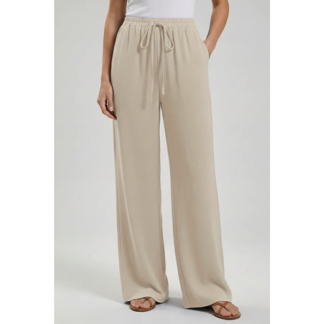 Charlotte | Damen Palazzo Hose Mit Kordelzug Für Freizeit