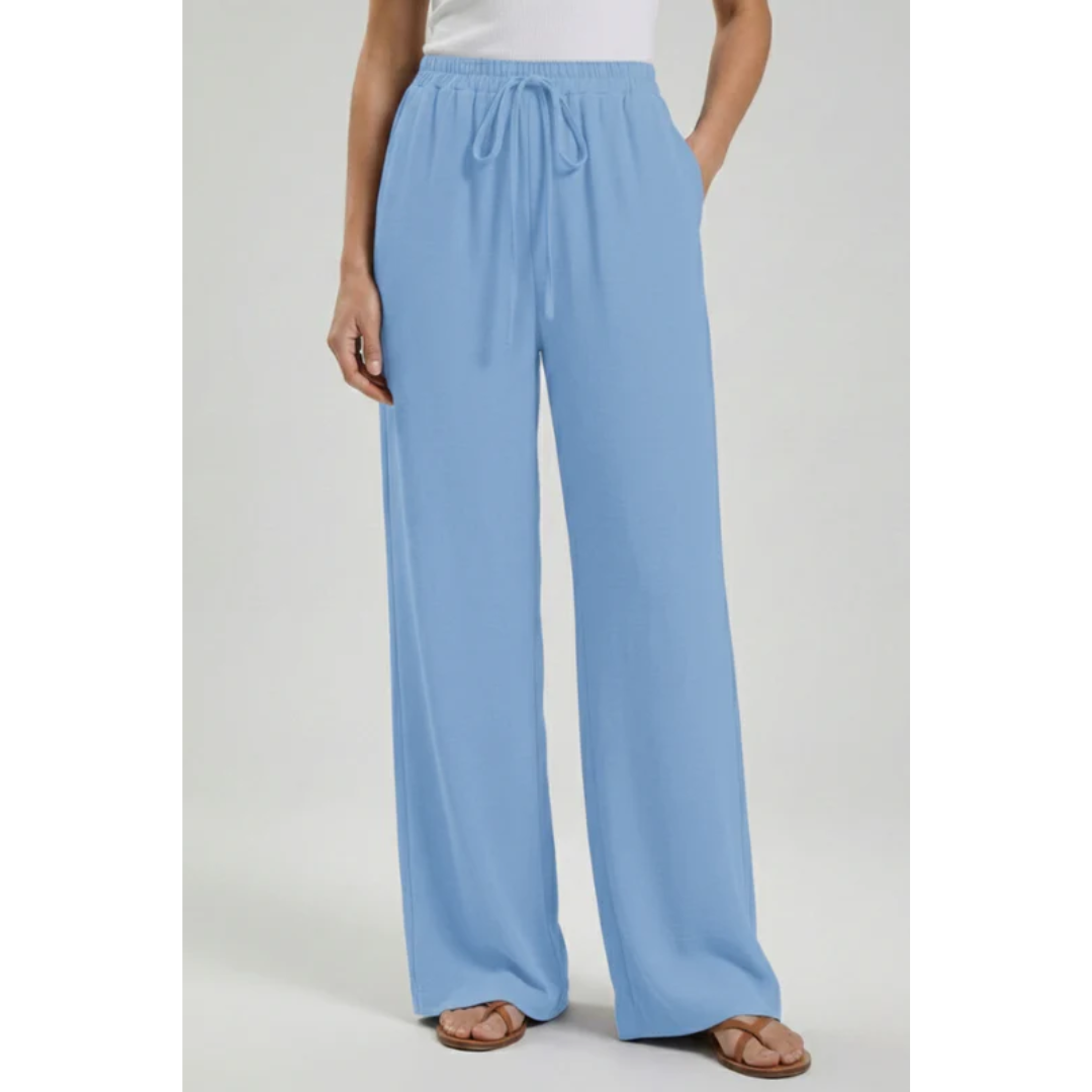 Charlotte | Damen Palazzo Hose Mit Kordelzug Für Freizeit