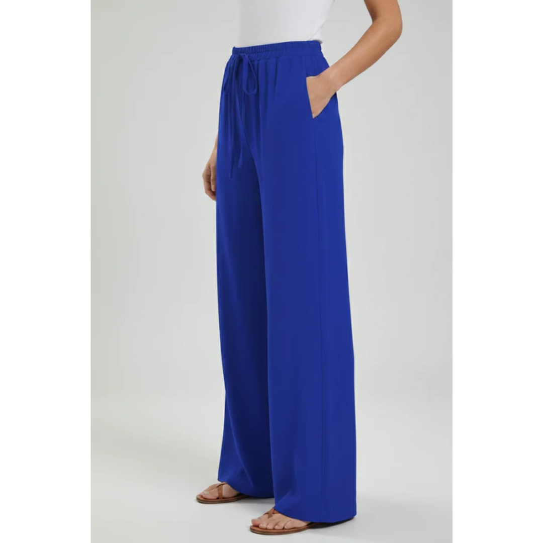 Charlotte | Damen Palazzo Hose Mit Kordelzug Für Freizeit