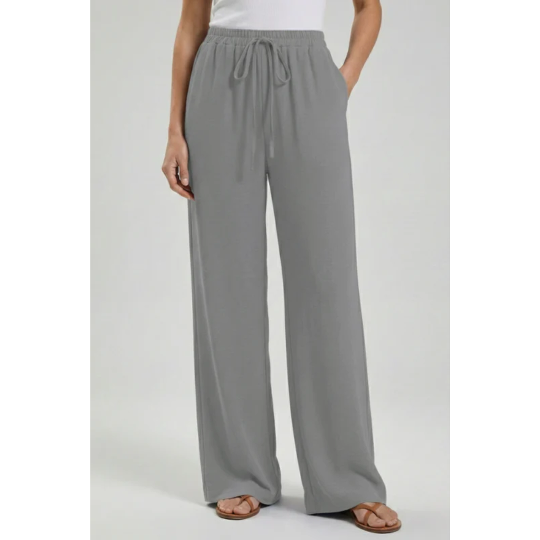 Charlotte | Damen Palazzo Hose Mit Kordelzug Für Freizeit