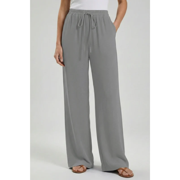 Charlotte | Damen Palazzo Hose Mit Kordelzug Für Freizeit