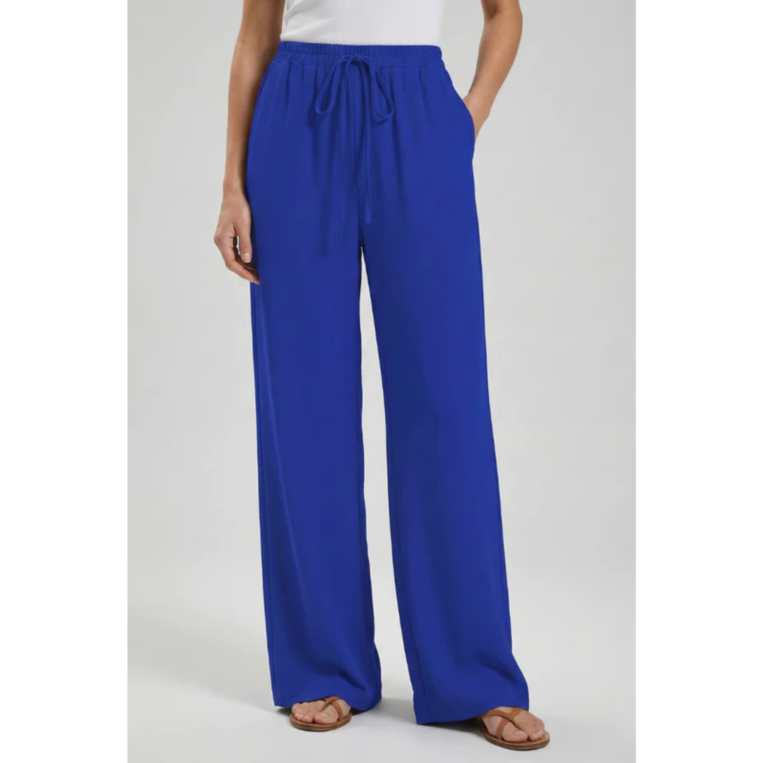 Charlotte | Damen Palazzo Hose Mit Kordelzug Für Freizeit