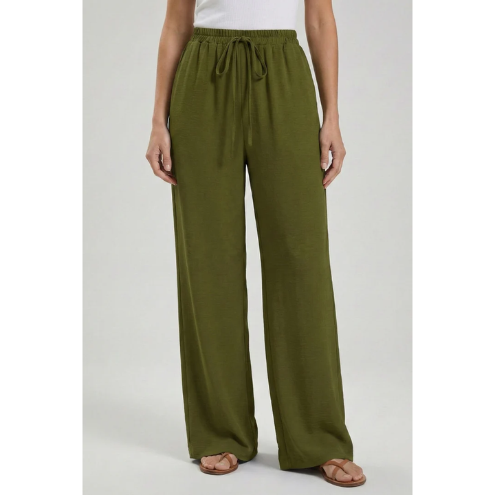 Charlotte | Damen Palazzo Hose Mit Kordelzug Für Freizeit