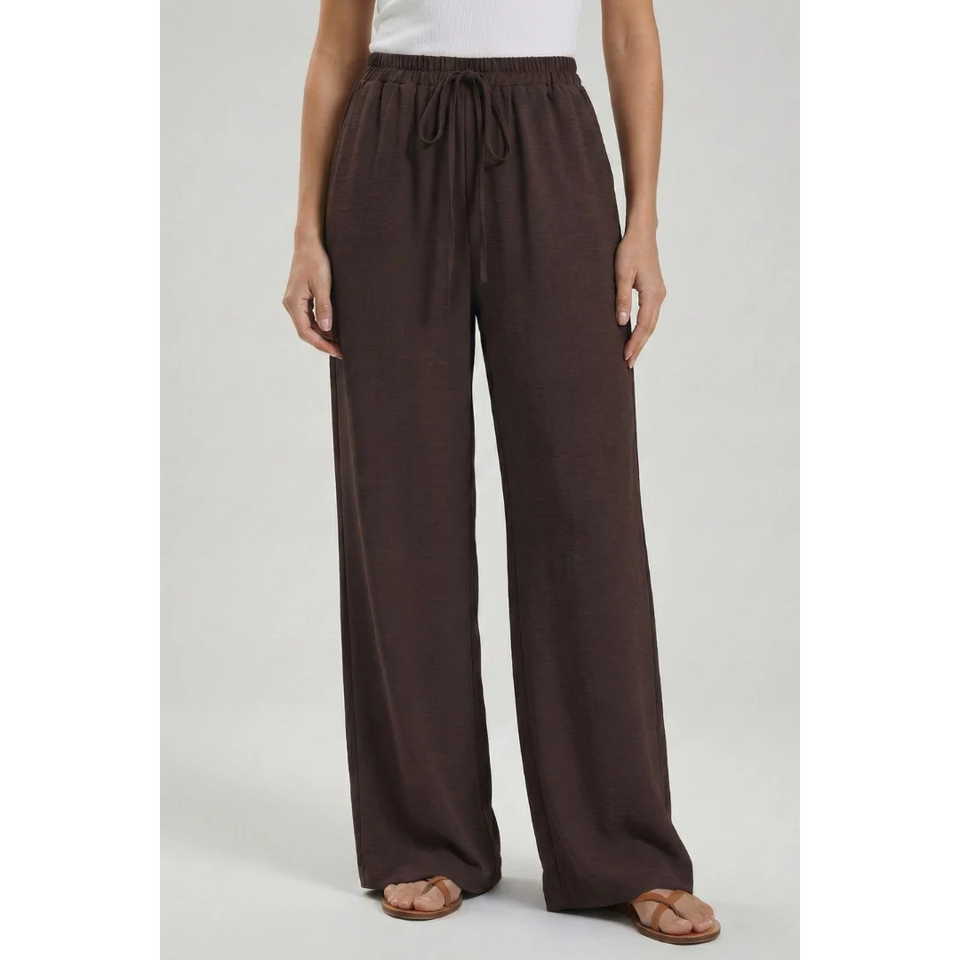 Charlotte | Damen Palazzo Hose Mit Kordelzug Für Freizeit