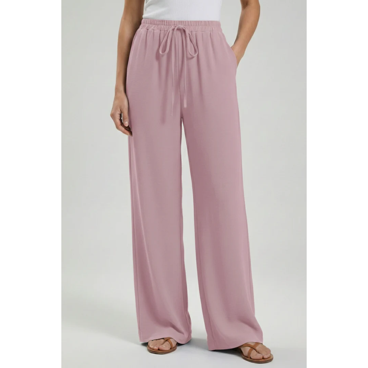 Charlotte | Damen Palazzo Hose Mit Kordelzug Für Freizeit