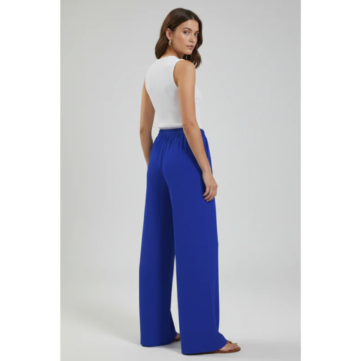 Charlotte | Damen Palazzo Hose Mit Kordelzug Für Freizeit