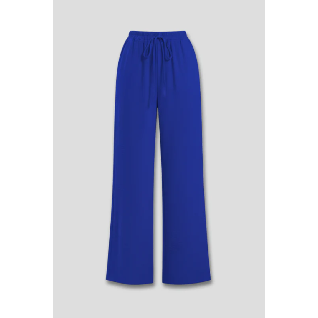 Charlotte | Damen Palazzo Hose Mit Kordelzug Für Freizeit