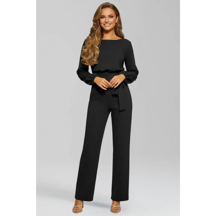 Verena | Damen Jumpsuit Mit Gürtel Für Abend
