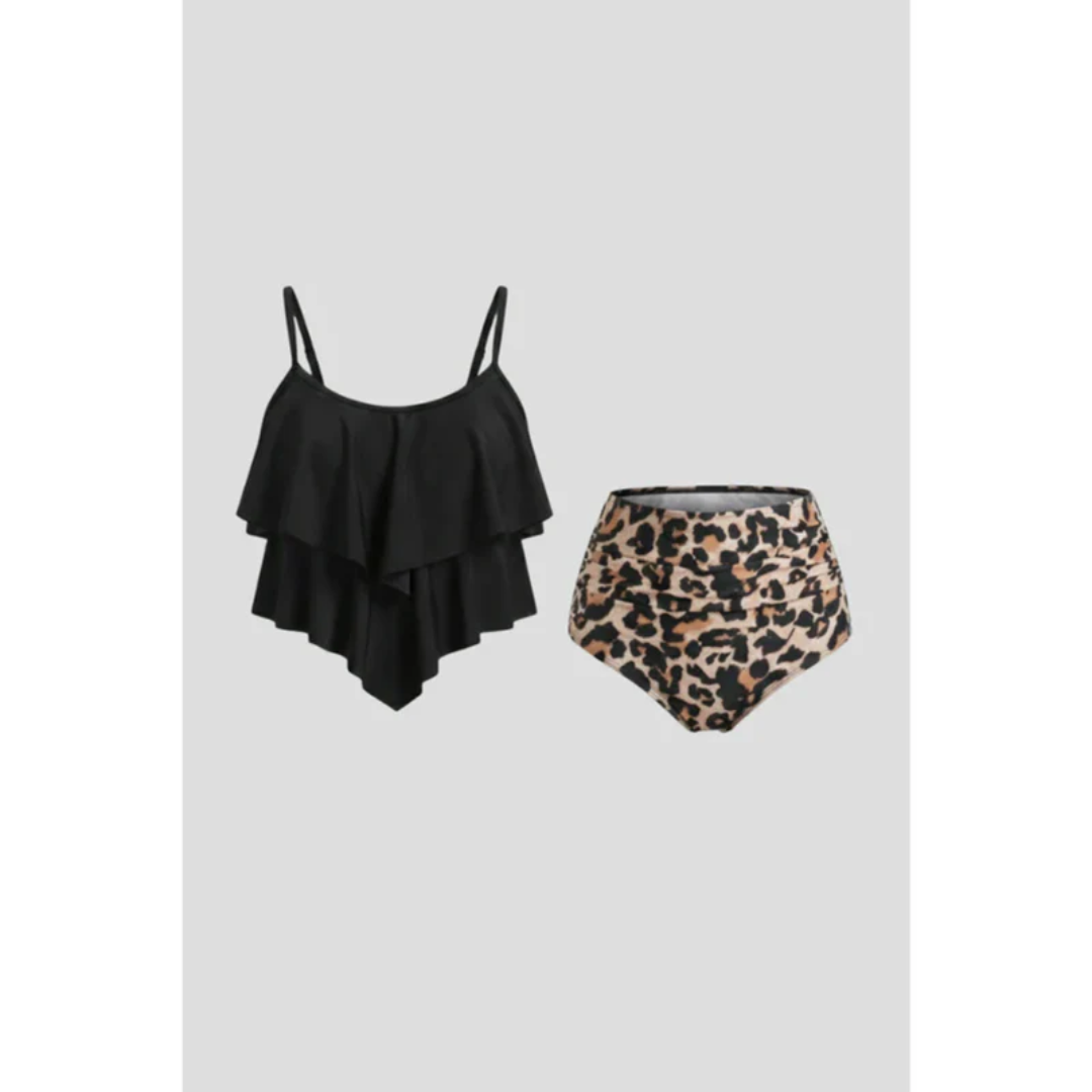 Veronika | Damen Tankini Zweiteiler Sommer Urlaub Elegant