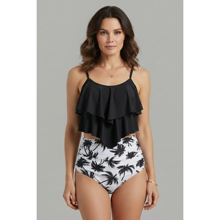 Veronika | Damen Tankini Zweiteiler Sommer Urlaub Elegant