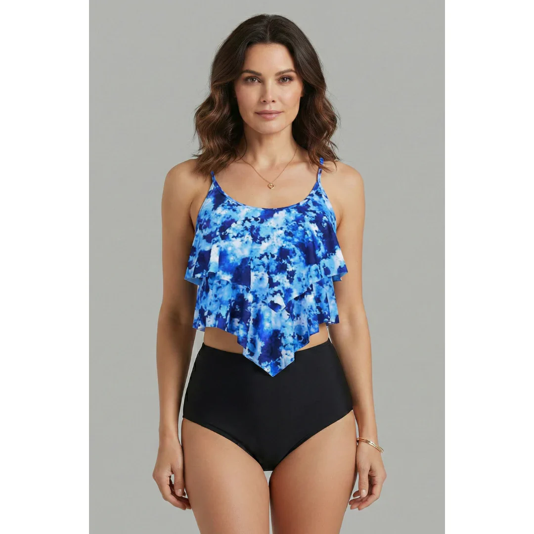 Veronika | Damen Tankini Zweiteiler Sommer Urlaub Elegant