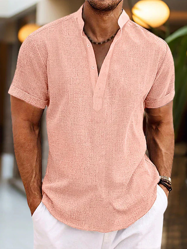 Emil | Herren Kurzarm-Henley Casual-Shirt
