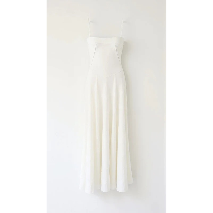 Waltraudine | Damen Maxi Kleid Für Hochzeitsgast Im Slip Stil