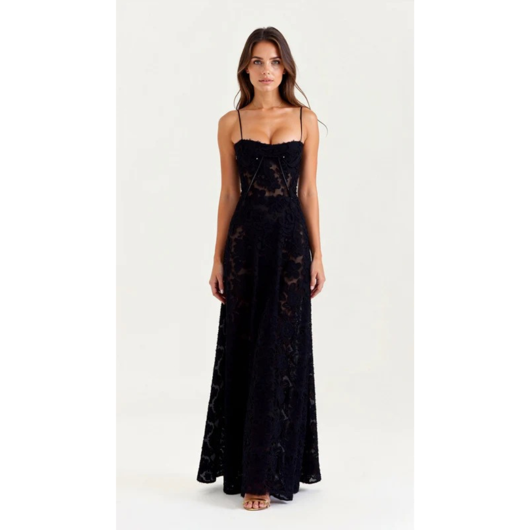 Waltraudine | Damen Maxi Kleid Für Hochzeitsgast Im Slip Stil