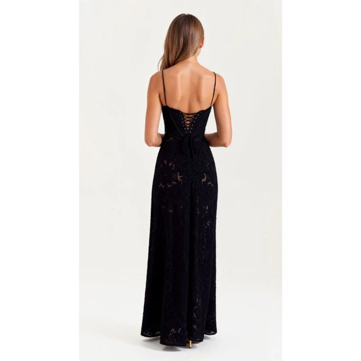 Waltraudine | Damen Maxi Kleid Für Hochzeitsgast Im Slip Stil