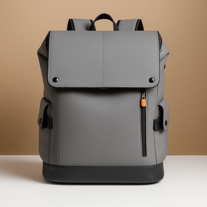Wasserdichter Laptop-Rucksack für Herren aus PU-Leder