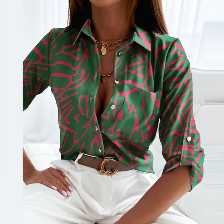 Kharlyn - Edle Bluse mit klassischem Kragen