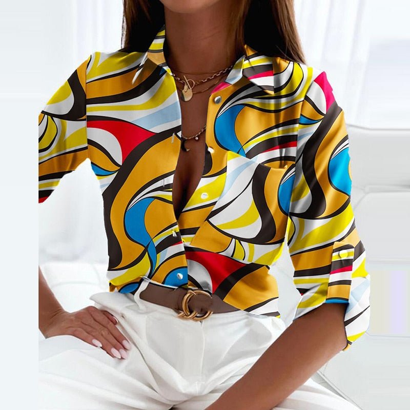 Kharlyn - Edle Bluse mit klassischem Kragen