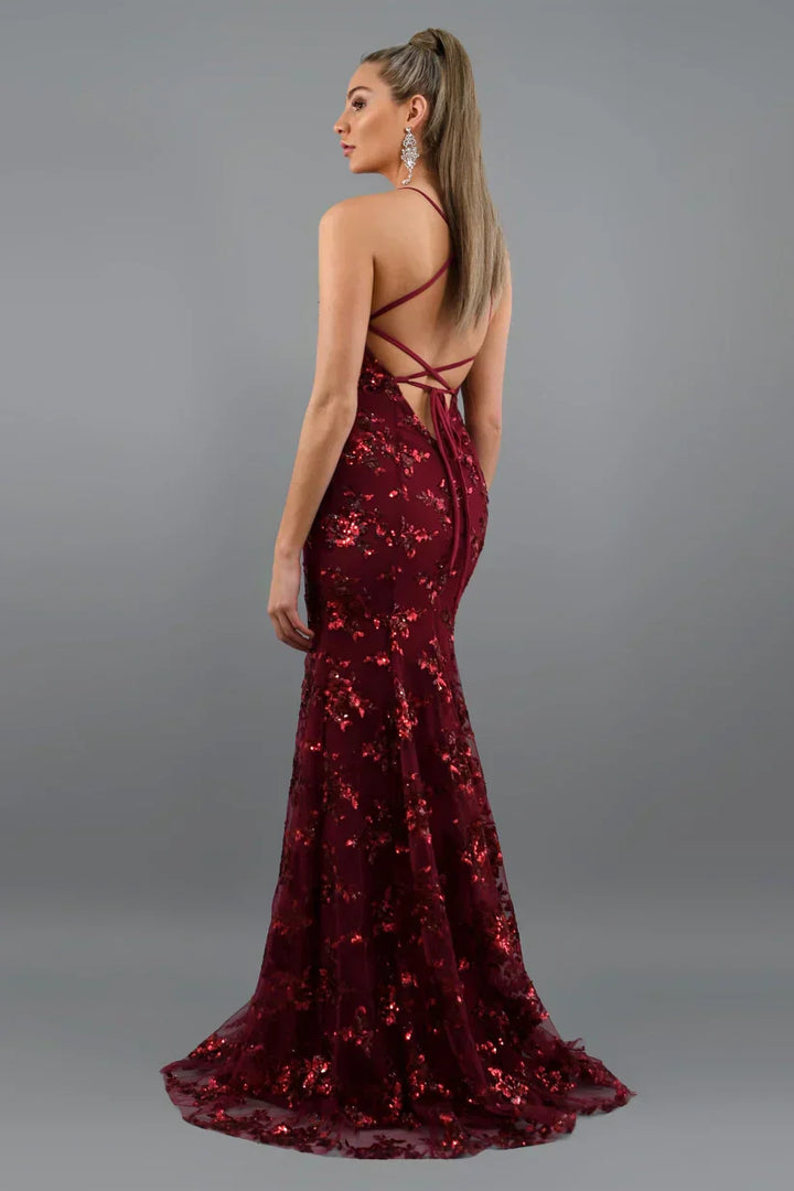 Lisa – Elegant Women's Sequin Maxi Dress  - Image 5