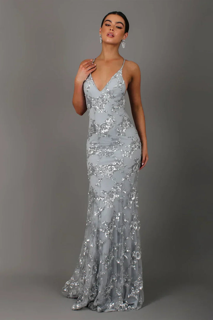 Lisa – Elegant Women's Sequin Maxi Dress  - Image 6