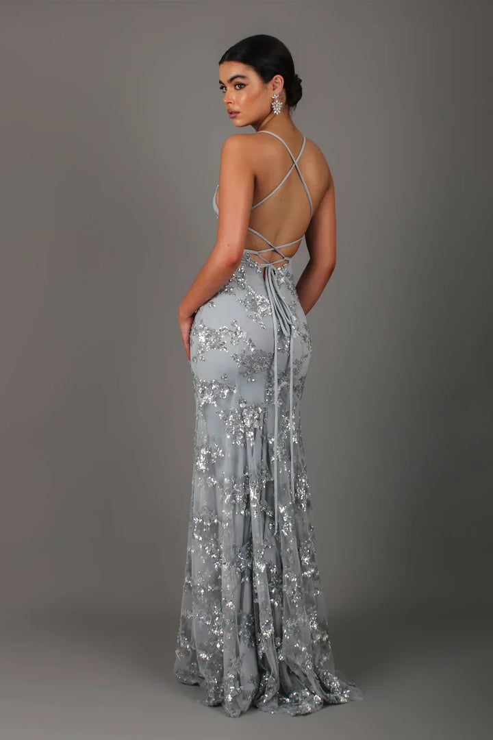 Lisa – Elegant Women's Sequin Maxi Dress  - Image 9