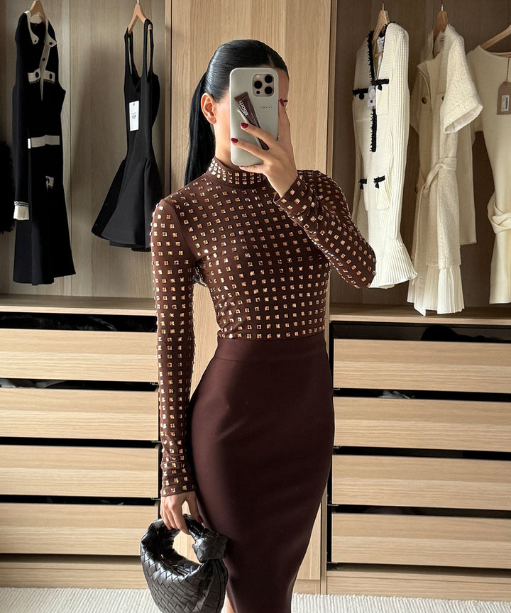 Kleid Yania Braun Ladypolitan ♡