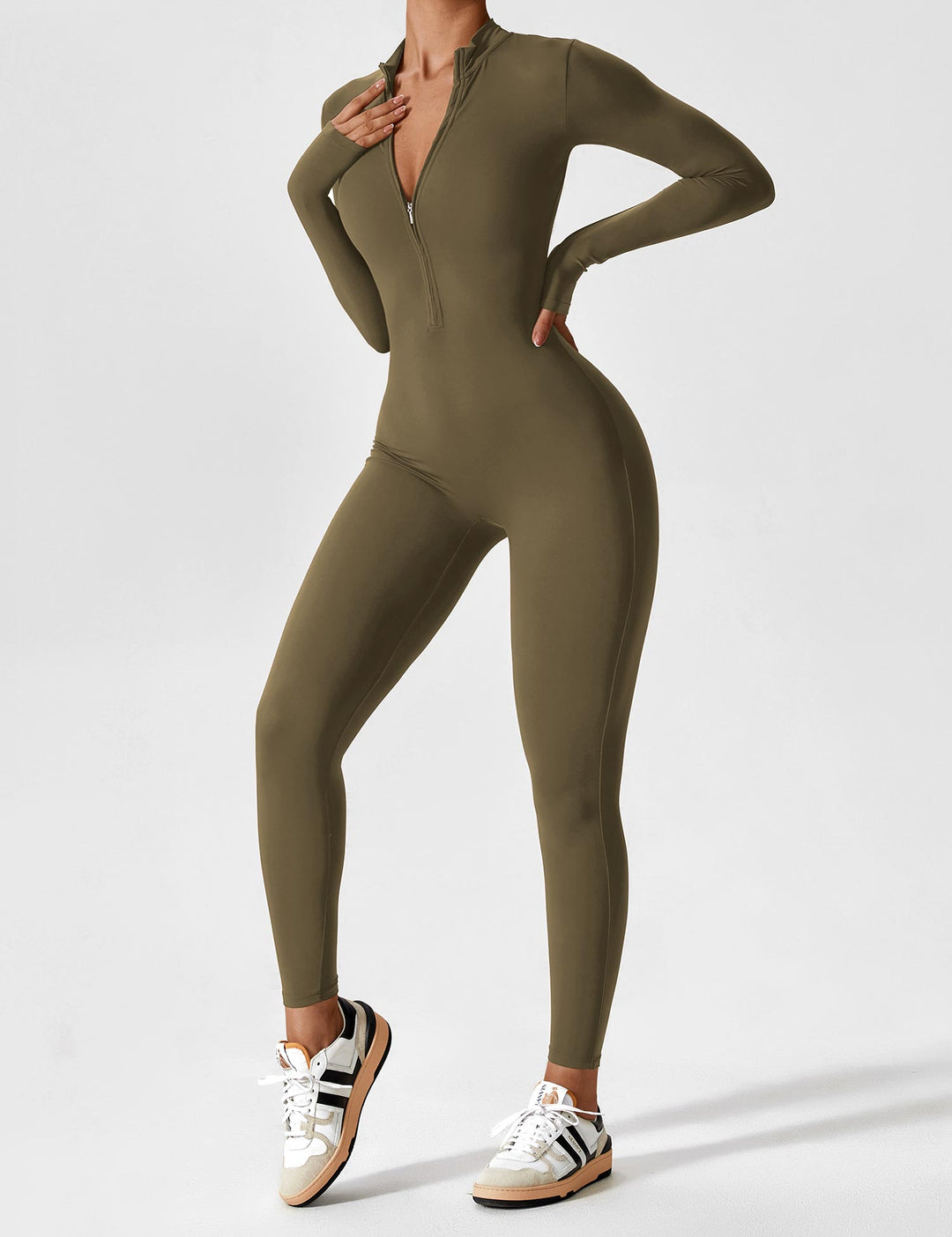 Katharina | Damen Sommer Langarm Set Mit Reißverschluss
